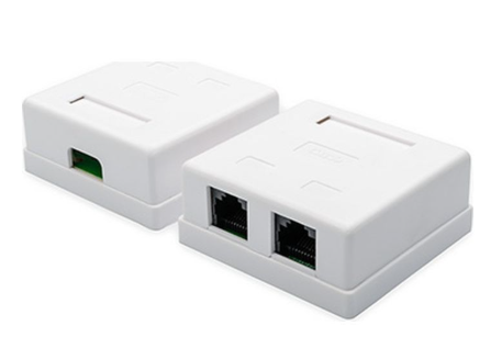 Розетка мережева RJ45 x2 UTP 5e Atcom (15254)