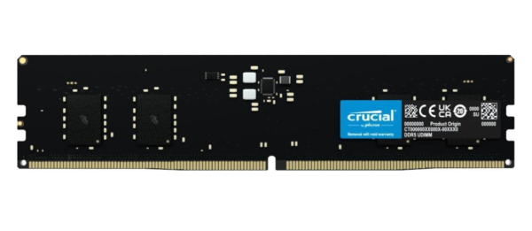 Модуль пам'яті для комп'ютера DDR5 16GB 4800 MHz Micron (CT16G48C40U5)