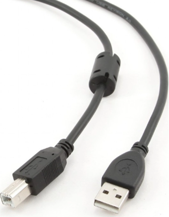 Кабель Cablexpert USB - USB Type-B V 2.0 (M/M), 1.8 м, чорний (CCP-USB2-AMBM-6)