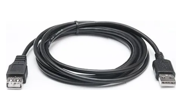 Кабель REAL-EL Pro USB - USB V 2.0 (M/F), 2 м, чорний (EL123500028)