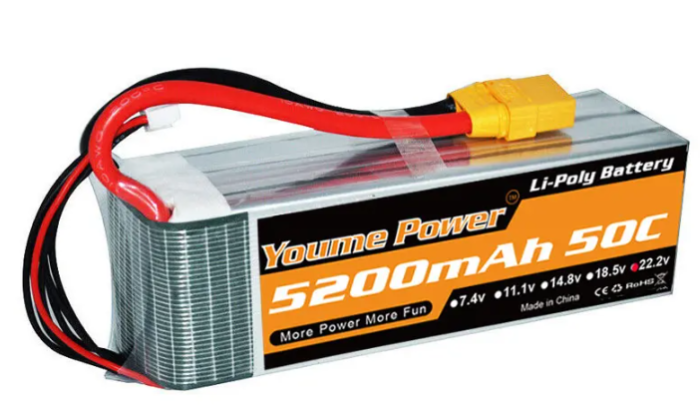 АКБ Li-Po 22.2V 5200mAh 50C XT90