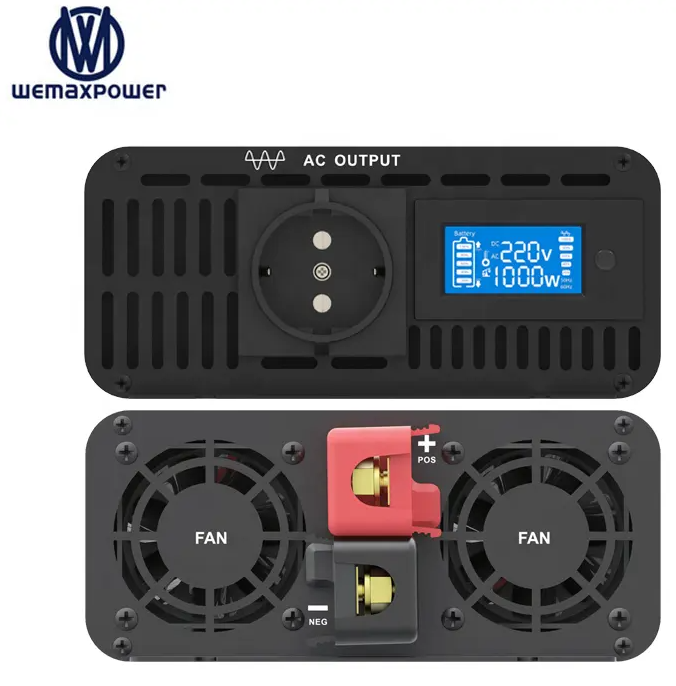 Інвертор WeMax 12-220v 1000w (пік 2000W), чистий синус