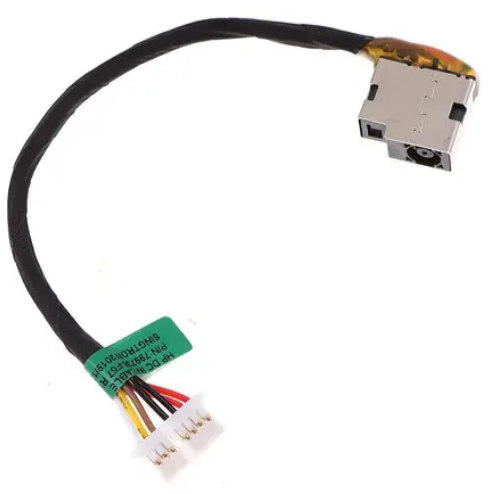 Роз'єм живлення PJ590 (HP: 15-AC, 15-AF, 15-AY, 15-BA, 15-BN) з кабелем (185мм)