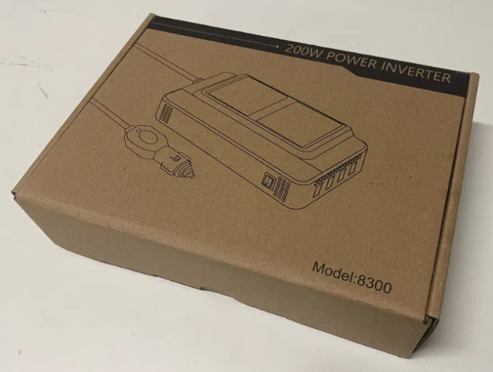 Інвертор Meind 12-220V 200W (пик 400W) (4xUSB, Вольтметр, модифікована синусоїда)