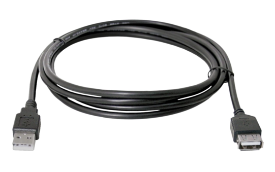 Дата кабель USB 2.0 AM/AF 1.8m Vinga (VCPUSBAMAF1.8BK)