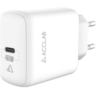 Зарядний пристрій ACCLAB AL-TC125 1хType-C 5В/3A/25W QC/PD3.0 (1283126538841)