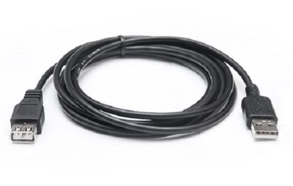 Кабель REAL-EL Pro USB2.0 AM-AF 2M черний