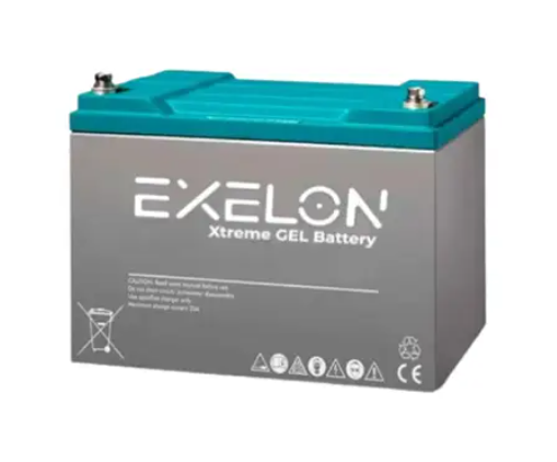 Аккумуляторна батарея EXELON 100-12 GEL 12V 100 Ah (330 x 173 x 218), 30.4 kg Grey