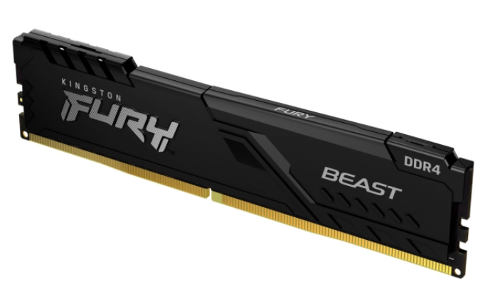Модуль пам'яті для комп'ютера DDR4 16GB 3200 MHz Fury Beast Black Kingston Fury (KF432C16BB1/16)