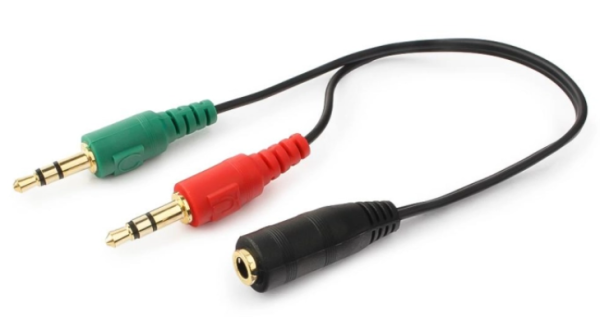 Перехідник Cablexpert CCA-418 4.0мм - 2х3.5мм